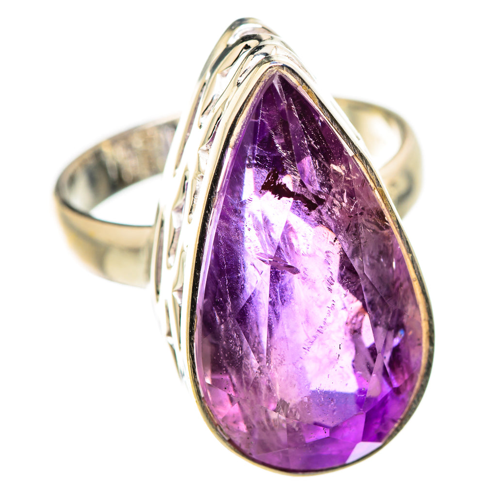 Amethyst Rings handcrafted by Ana Silver Co - RING129793 - Photo 2