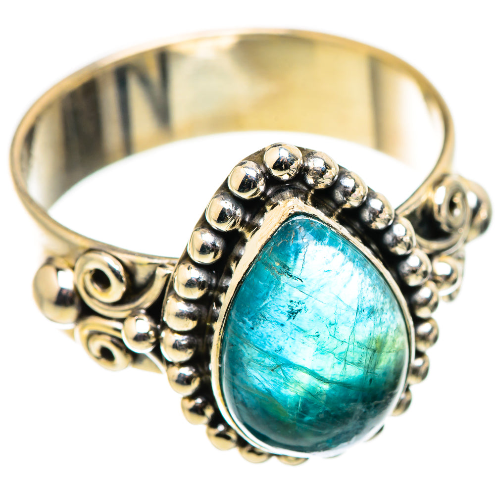 Blue Fluorite Rings handcrafted by Ana Silver Co - RING129806 - Photo 2