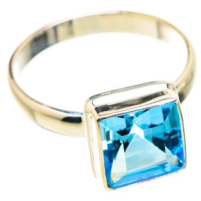 Blue Topaz Rings handcrafted by Ana Silver Co - RING129807 - Photo 2