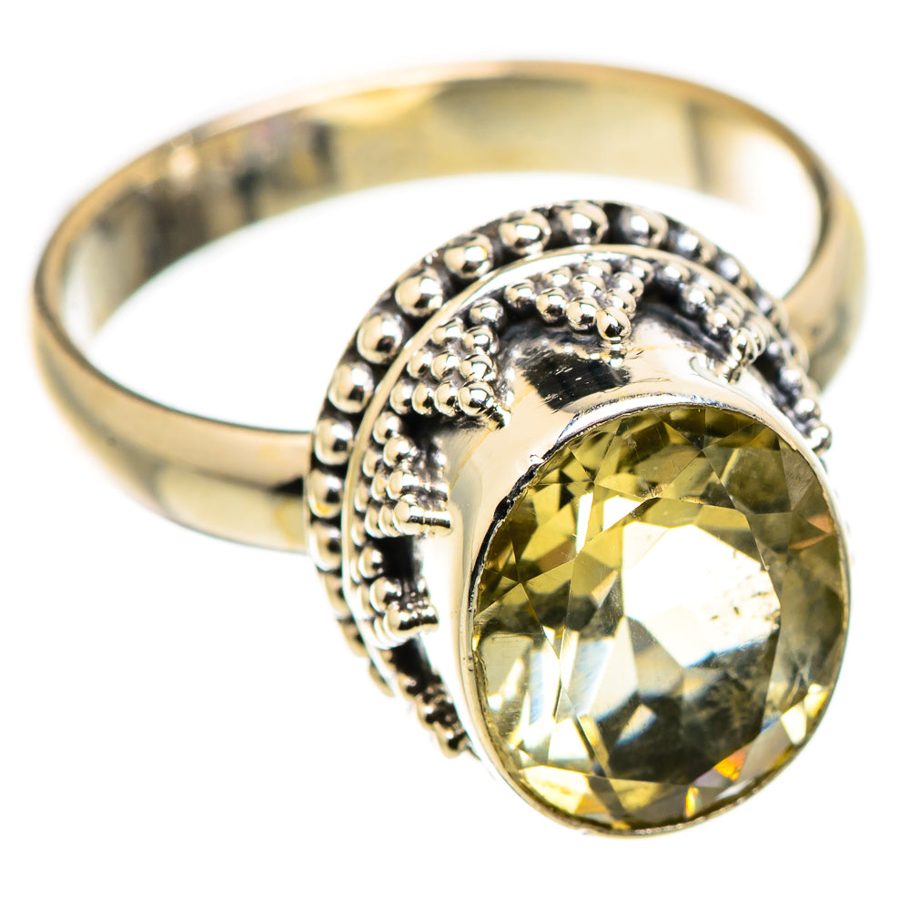 Green Amethyst Rings handcrafted by Ana Silver Co - RING129813 - Photo 2