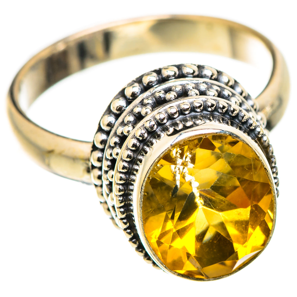 Citrine Rings handcrafted by Ana Silver Co - RING129814 - Photo 2