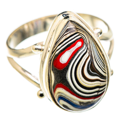 Fordite Rings handcrafted by Ana Silver Co - RING129821 - Photo 2
