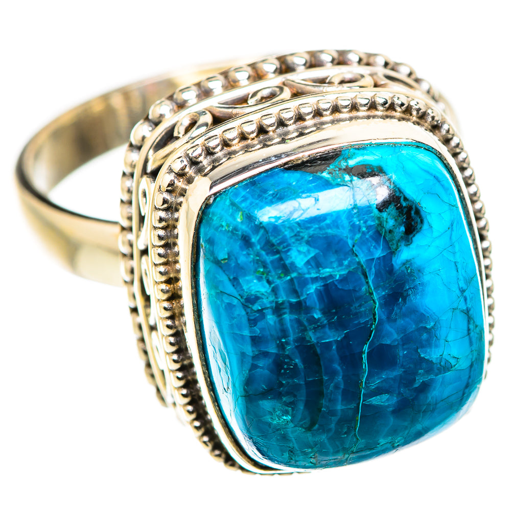 Chrysocolla Rings handcrafted by Ana Silver Co - RING129828 - Photo 2