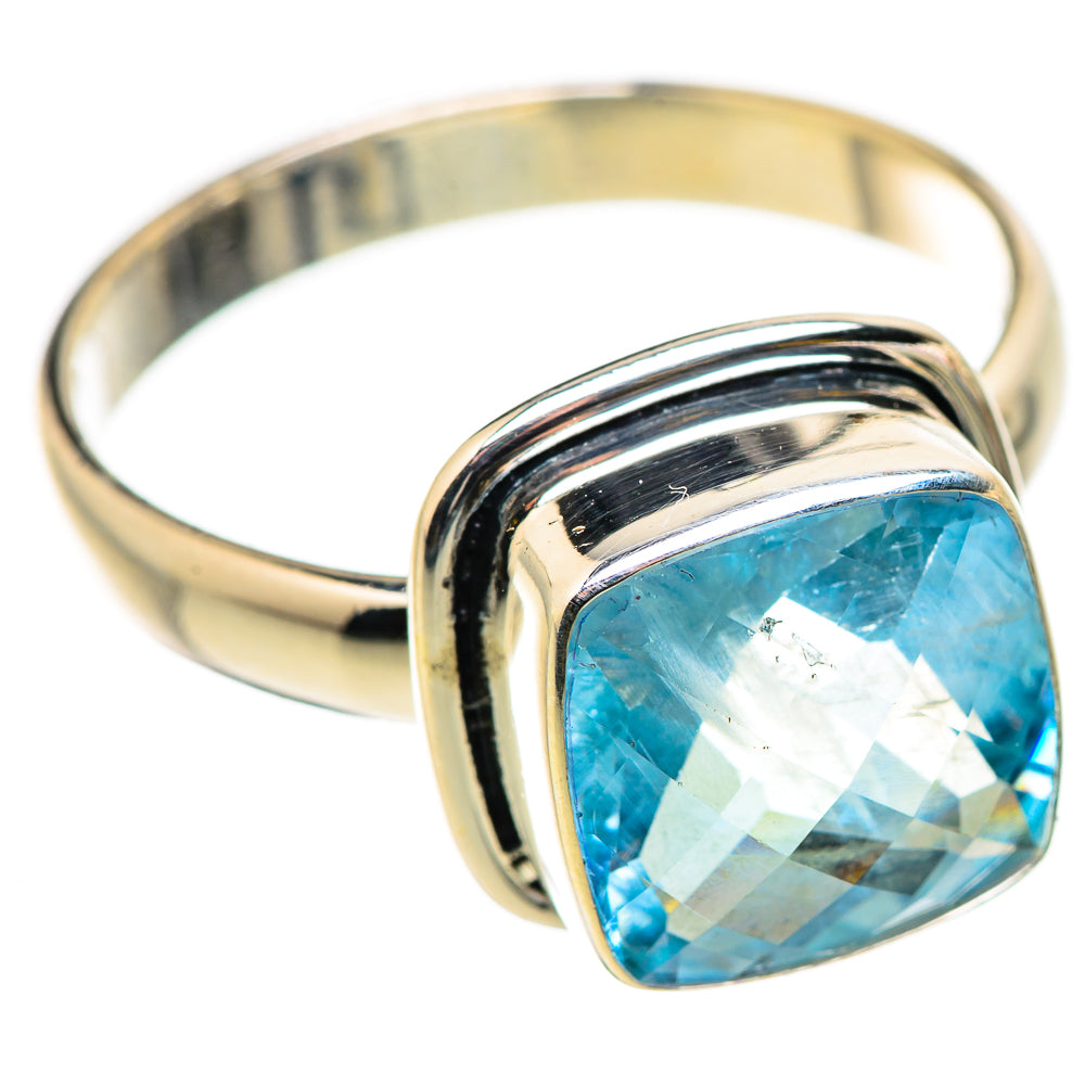 Blue Topaz Rings handcrafted by Ana Silver Co - RING129830 - Photo 2