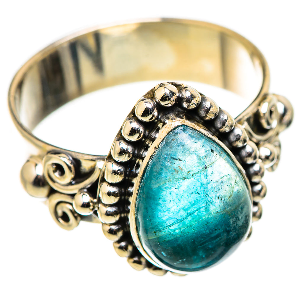 Blue Fluorite Rings handcrafted by Ana Silver Co - RING129831 - Photo 2