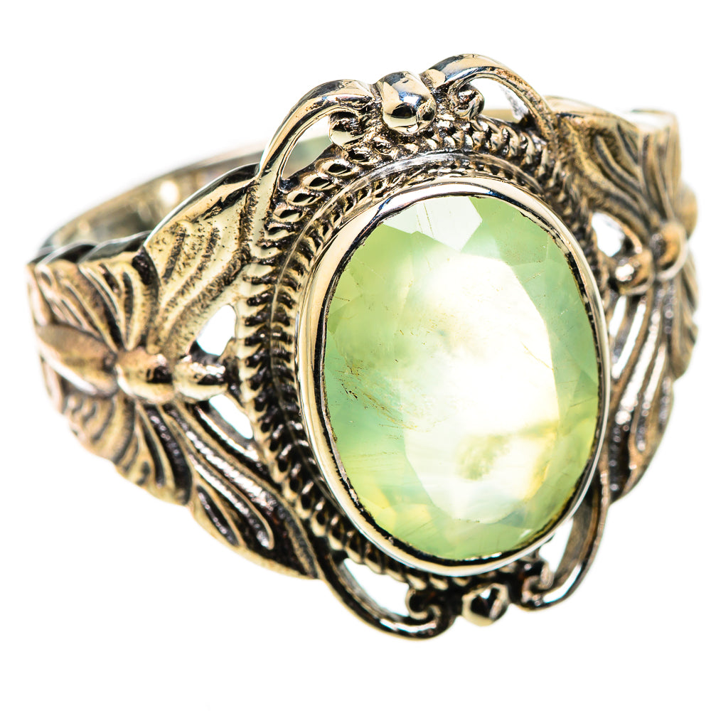 Prehnite Rings handcrafted by Ana Silver Co - RING129834 - Photo 2