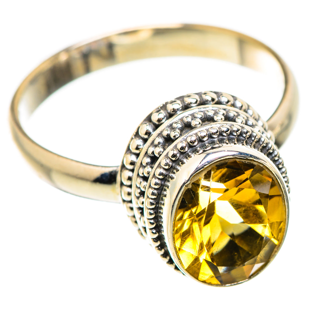 Citrine Rings handcrafted by Ana Silver Co - RING129837 - Photo 2