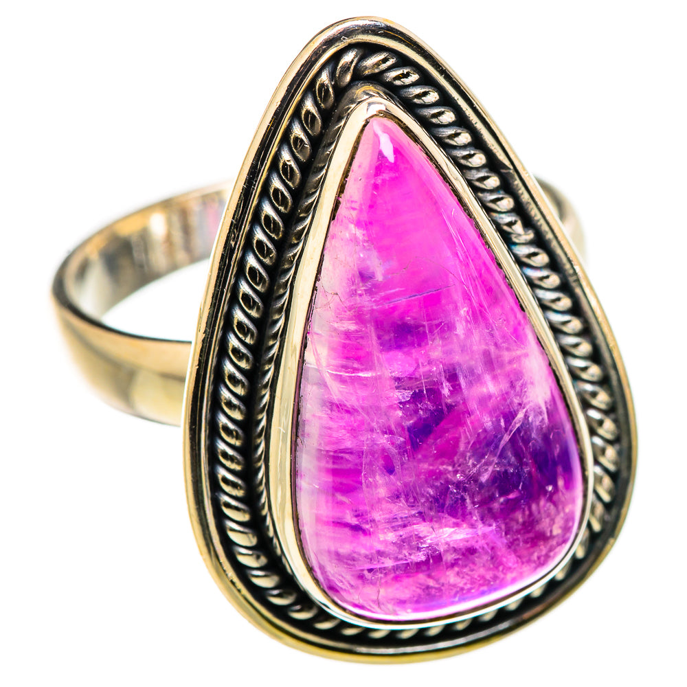 Pink Moonstone Rings handcrafted by Ana Silver Co - RING129839 - Photo 2