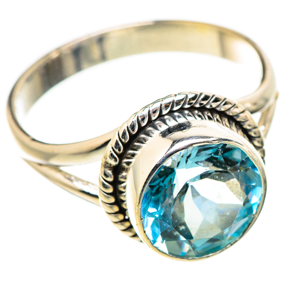 Blue Topaz Rings handcrafted by Ana Silver Co - RING129850 - Photo 2