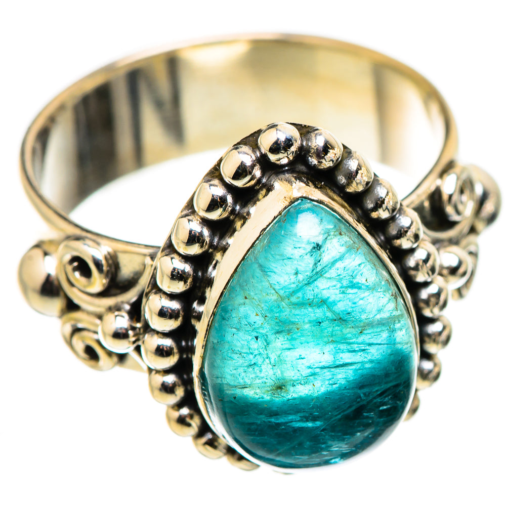 Blue Fluorite Rings handcrafted by Ana Silver Co - RING129851 - Photo 2