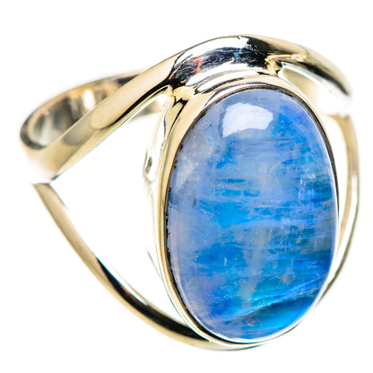 Rainbow Moonstone Rings handcrafted by Ana Silver Co - RING129852 - Photo 2
