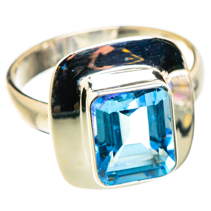 Blue Topaz Rings handcrafted by Ana Silver Co - RING129853 - Photo 2