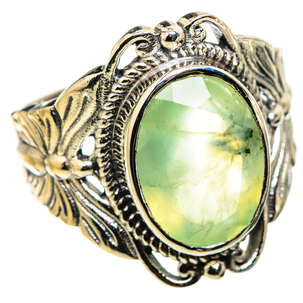 Prehnite Rings handcrafted by Ana Silver Co - RING129855 - Photo 2
