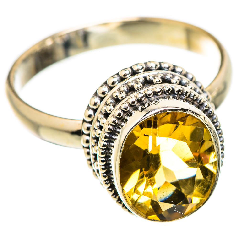 Citrine Rings handcrafted by Ana Silver Co - RING129857 - Photo 2