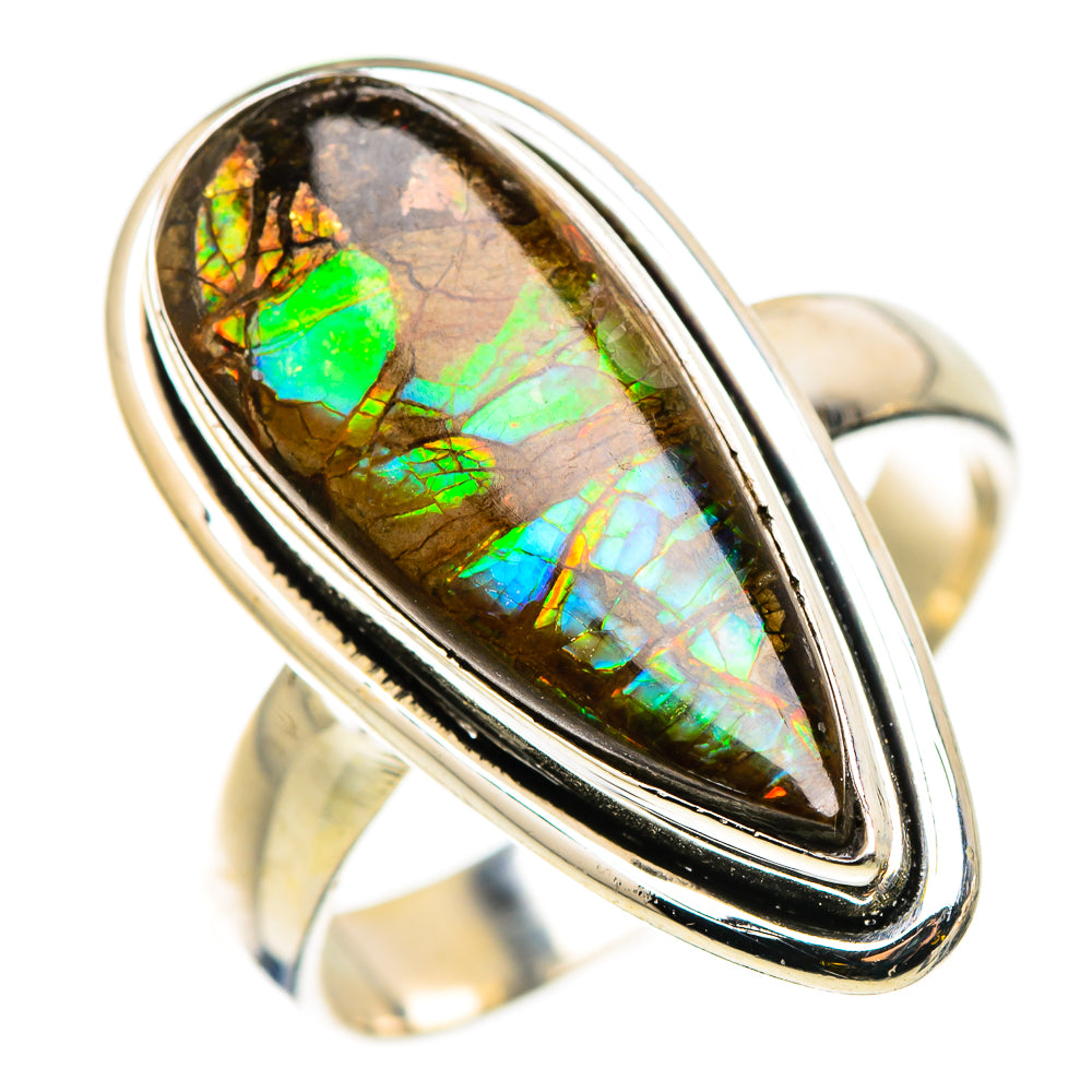 Ammolite Rings handcrafted by Ana Silver Co - RING129860 - Photo 2