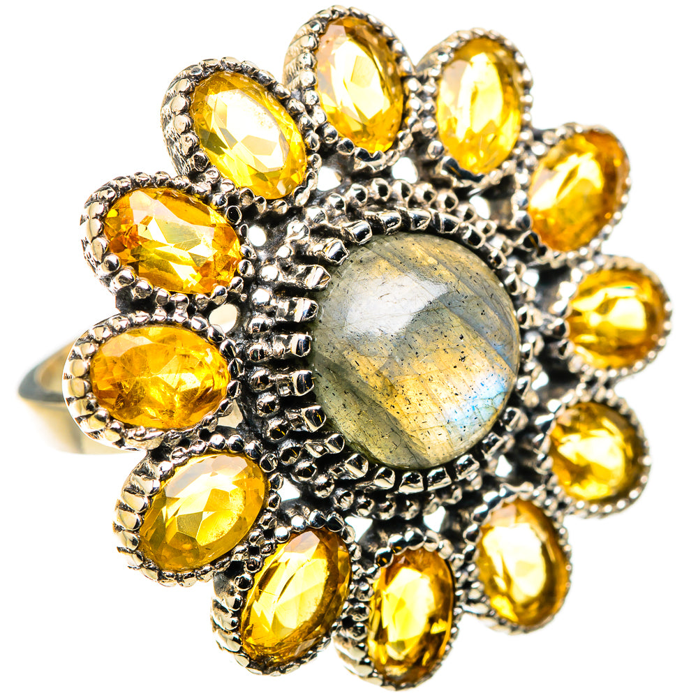 Labradorite Rings handcrafted by Ana Silver Co - RING129866 - Photo 2