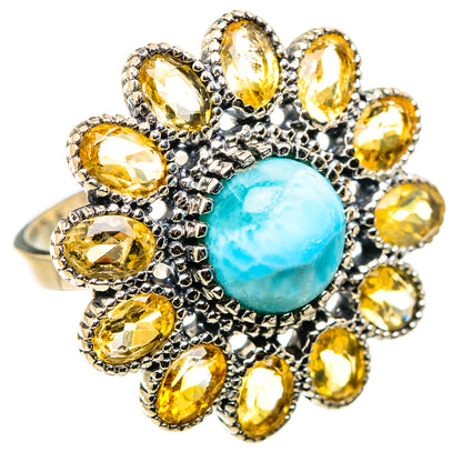 Larimar Rings handcrafted by Ana Silver Co - RING129869 - Photo 2