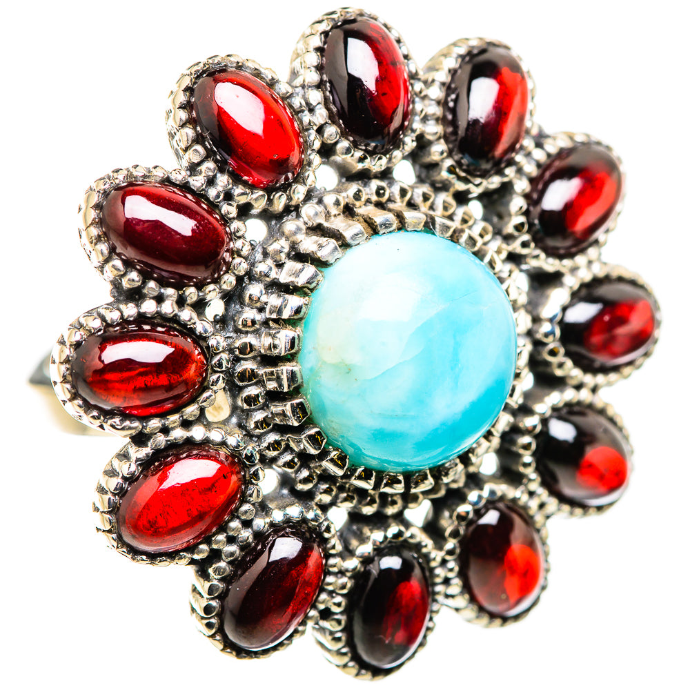 Larimar Rings handcrafted by Ana Silver Co - RING129870 - Photo 2