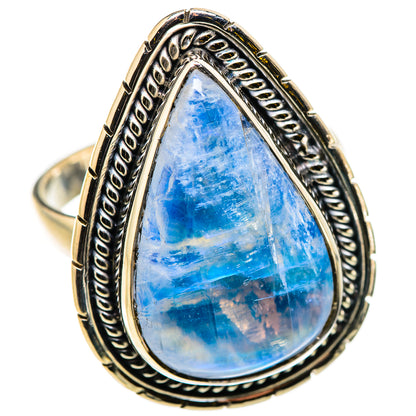 Rainbow Moonstone Rings handcrafted by Ana Silver Co - RING129874 - Photo 2