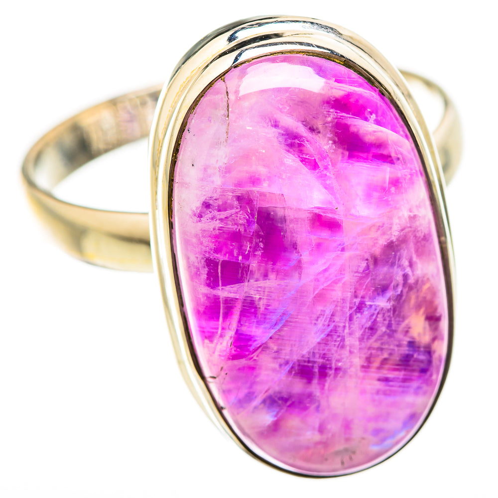 Pink Moonstone Rings handcrafted by Ana Silver Co - RING129884 - Photo 2