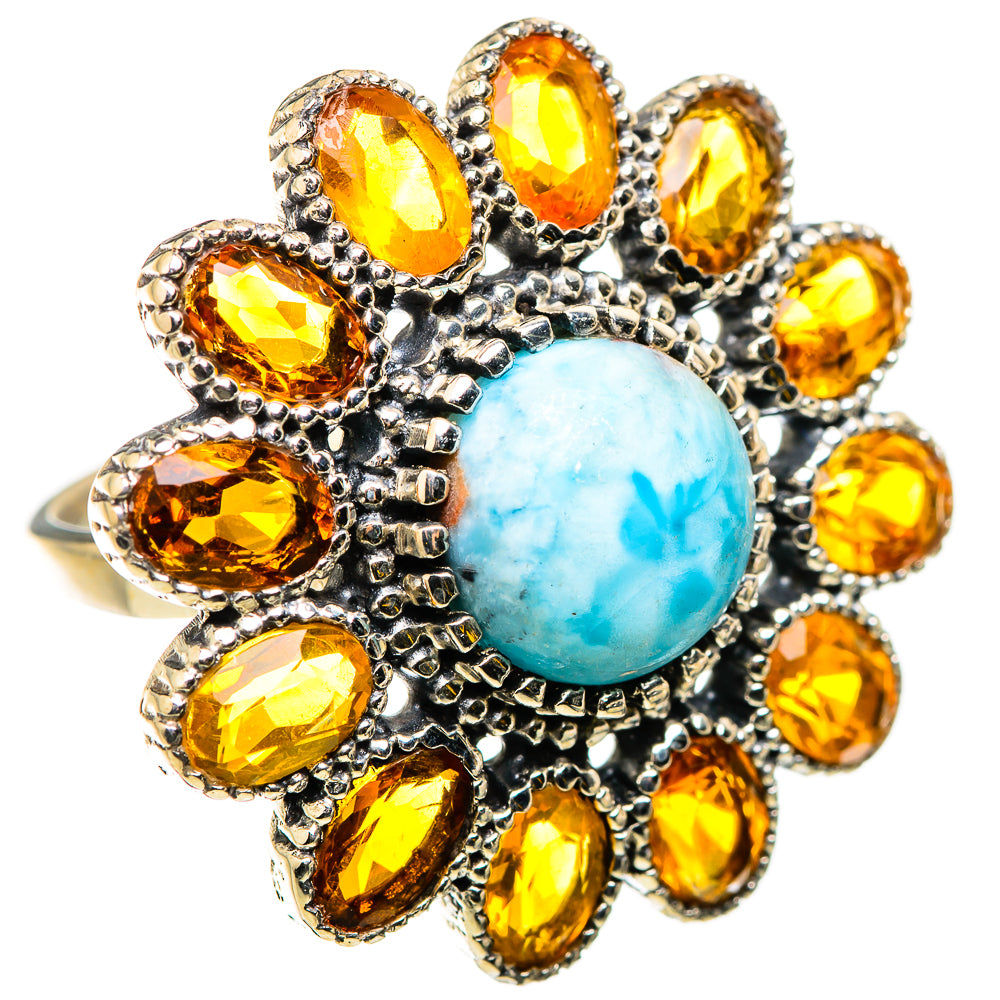 Larimar Rings handcrafted by Ana Silver Co - RING129892 - Photo 2