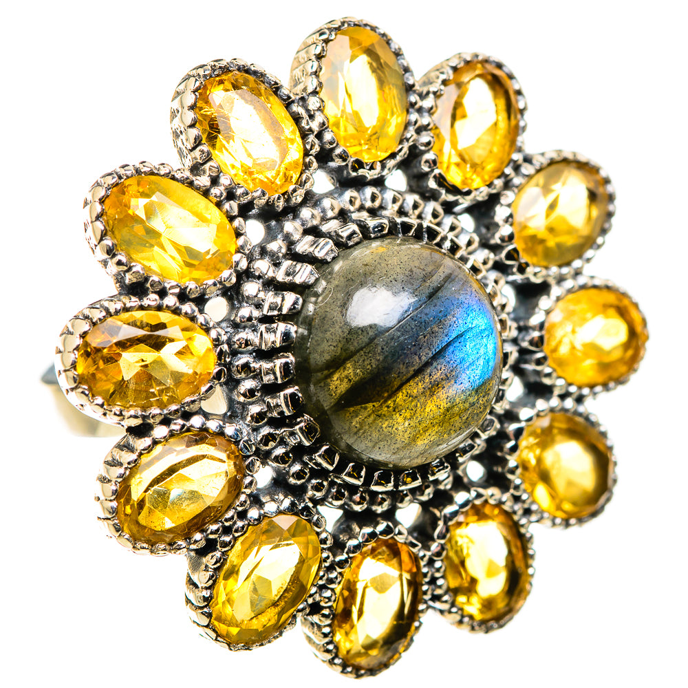 Labradorite Rings handcrafted by Ana Silver Co - RING129894 - Photo 2