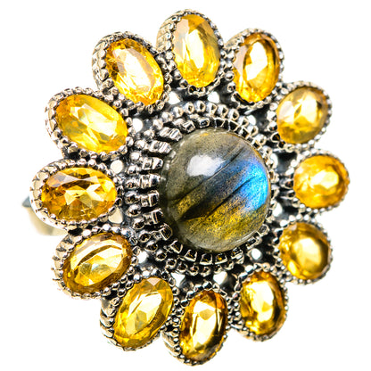 Labradorite Rings handcrafted by Ana Silver Co - RING129894 - Photo 2
