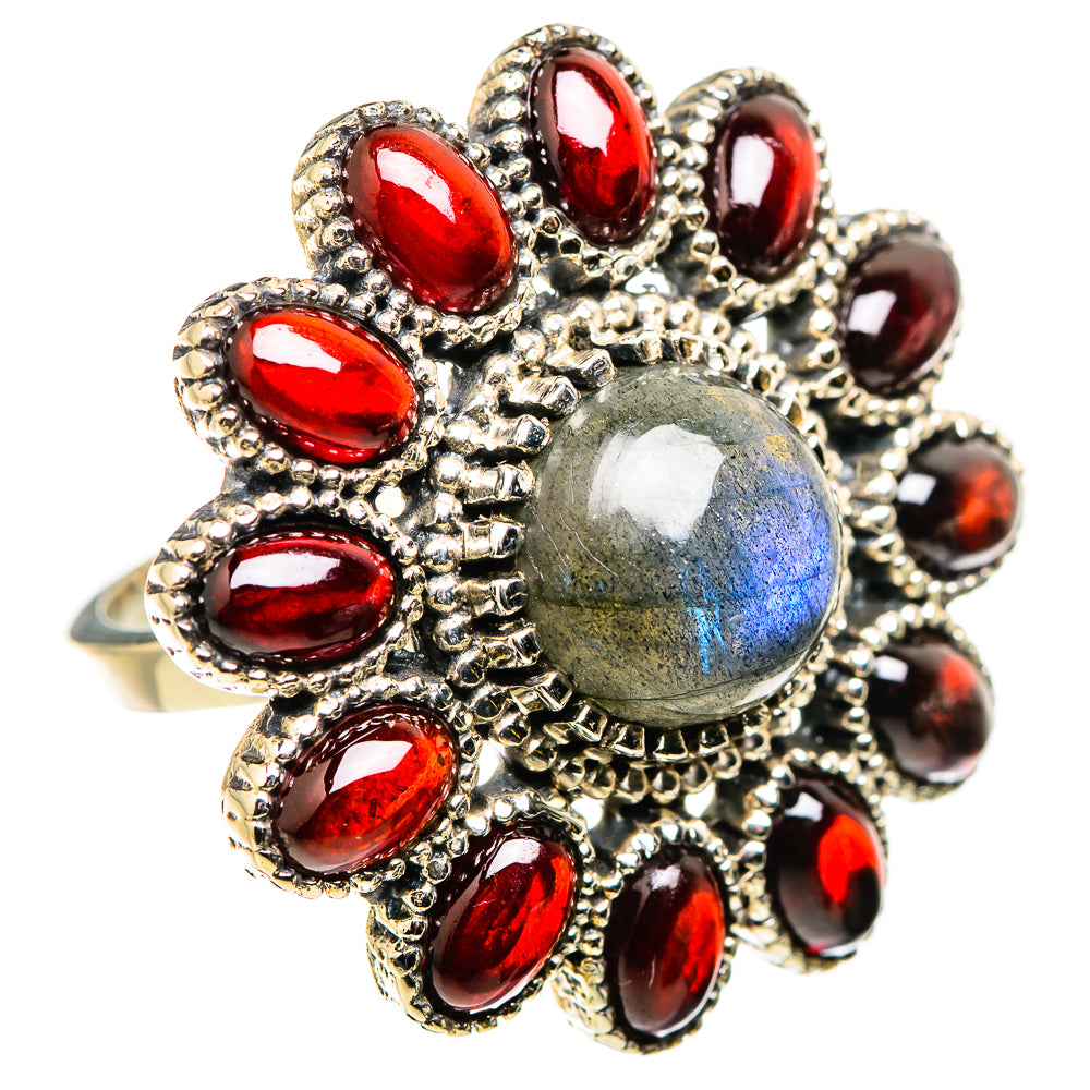 Labradorite Rings handcrafted by Ana Silver Co - RING129898 - Photo 2