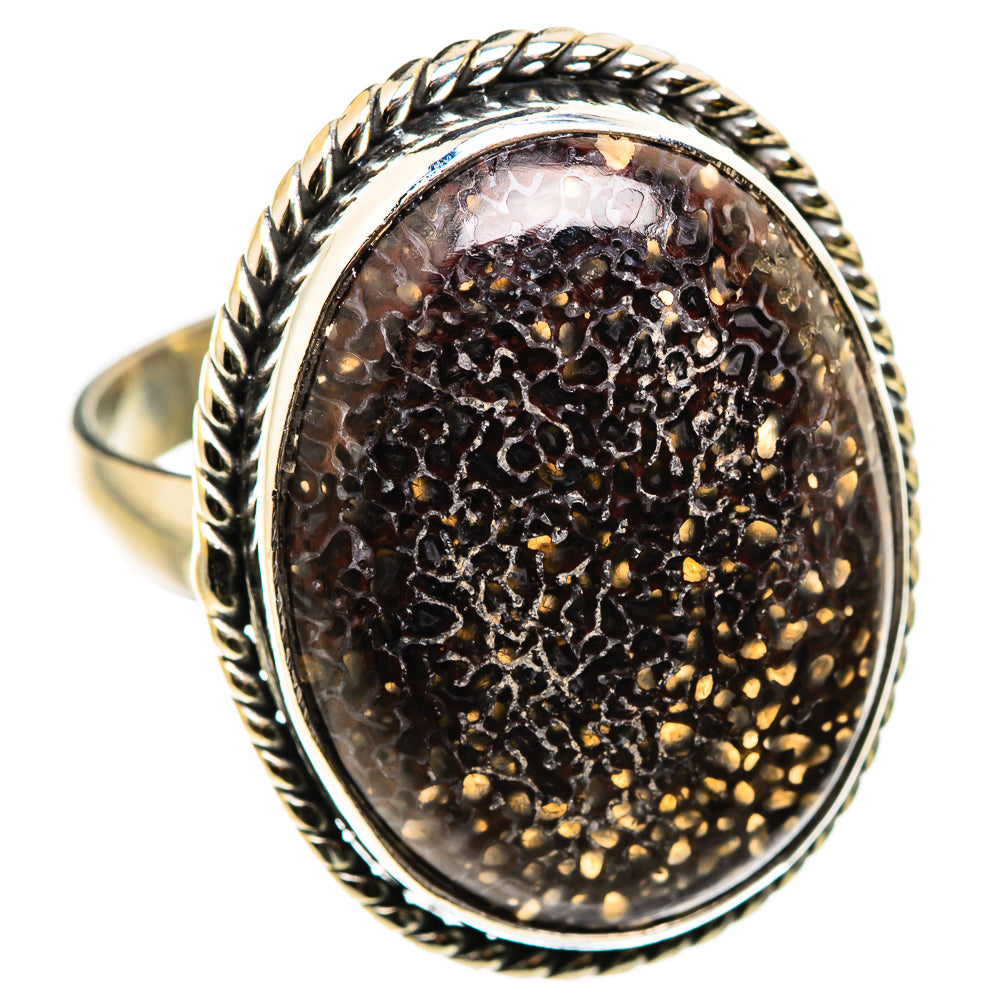 Dinosaur Bone Rings handcrafted by Ana Silver Co - RING129905 - Photo 2