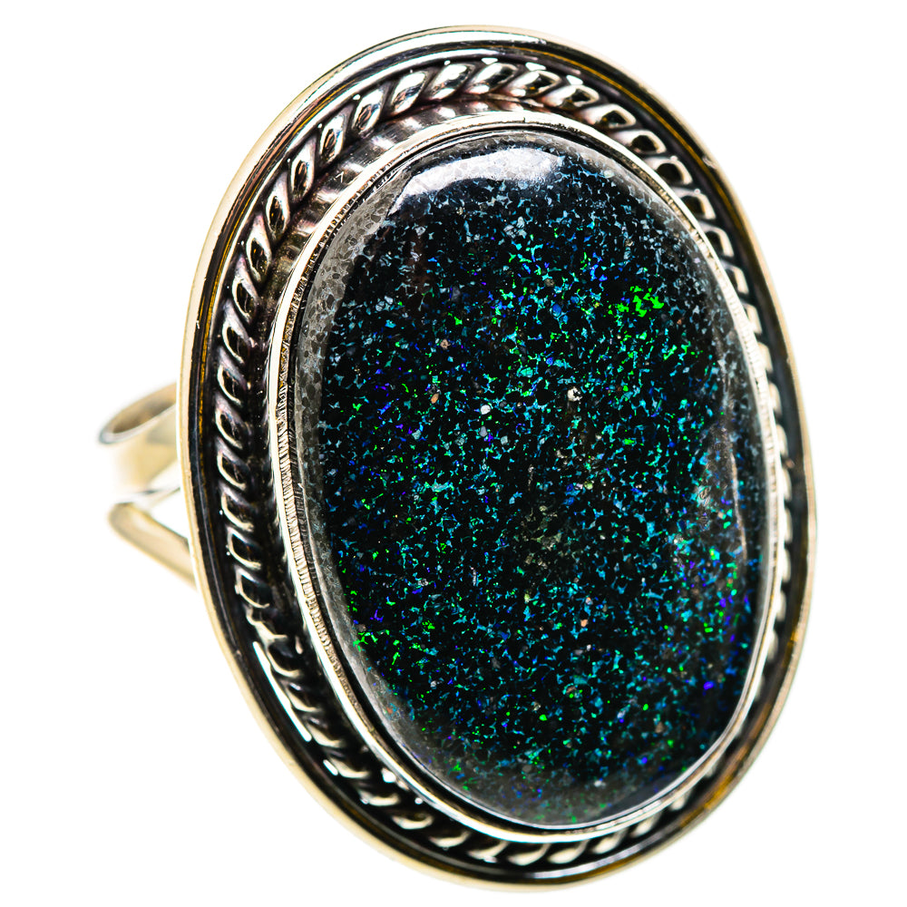 Andamooka Opal Rings handcrafted by Ana Silver Co - RING129917 - Photo 2