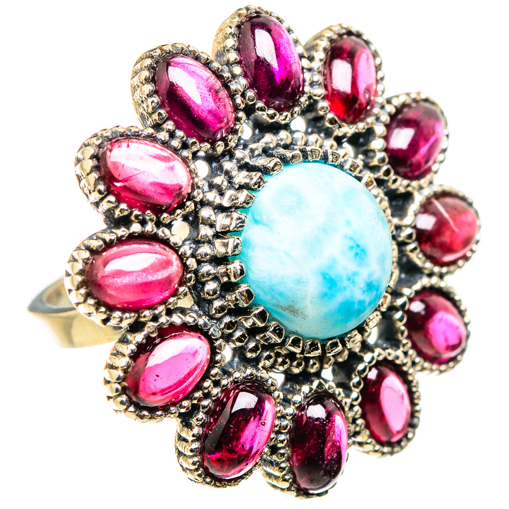 Larimar Rings handcrafted by Ana Silver Co - RING129918 - Photo 2