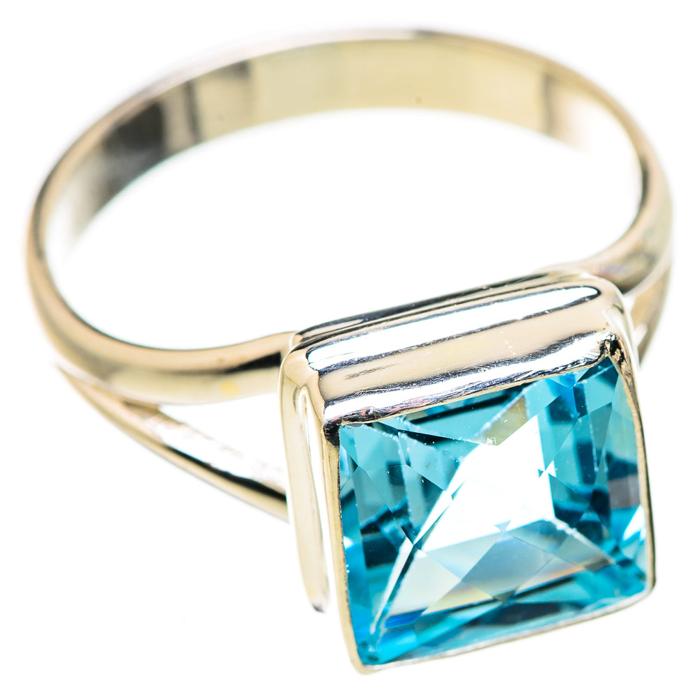 Blue Topaz Rings handcrafted by Ana Silver Co - RING129919 - Photo 2