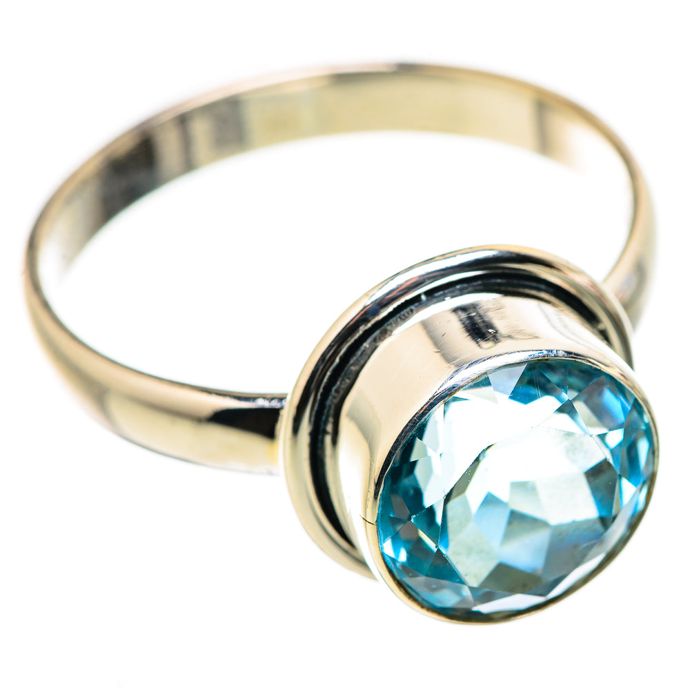 Blue Topaz Rings handcrafted by Ana Silver Co - RING129921 - Photo 2
