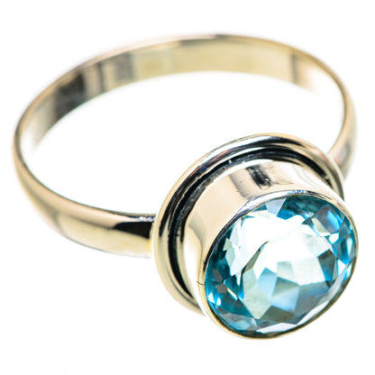 Blue Topaz Rings handcrafted by Ana Silver Co - RING129921 - Photo 2