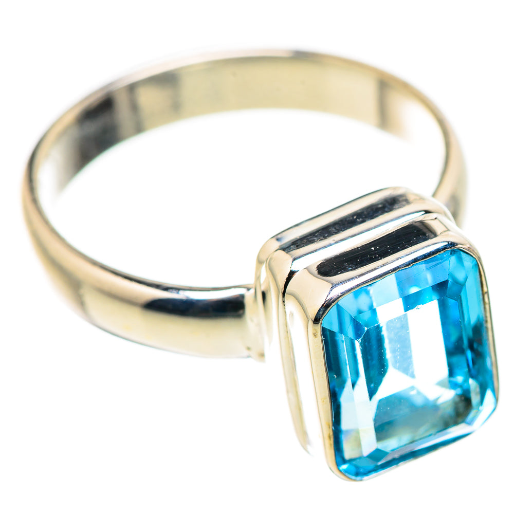 Blue Topaz Rings handcrafted by Ana Silver Co - RING129923 - Photo 2