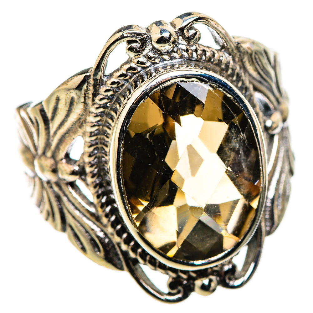 Smoky Quartz Rings handcrafted by Ana Silver Co - RING129927 - Photo 2