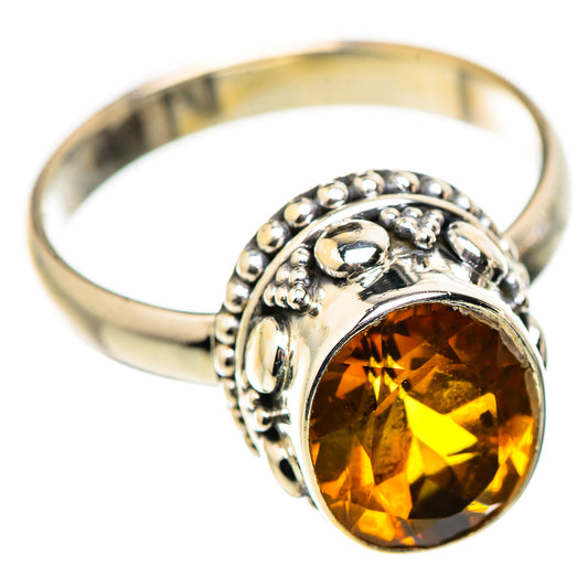 Mandarin Citrine Rings handcrafted by Ana Silver Co - RING129928 - Photo 2