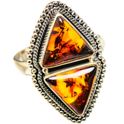 Baltic Amber Rings handcrafted by Ana Silver Co - RING129930 - Photo 2