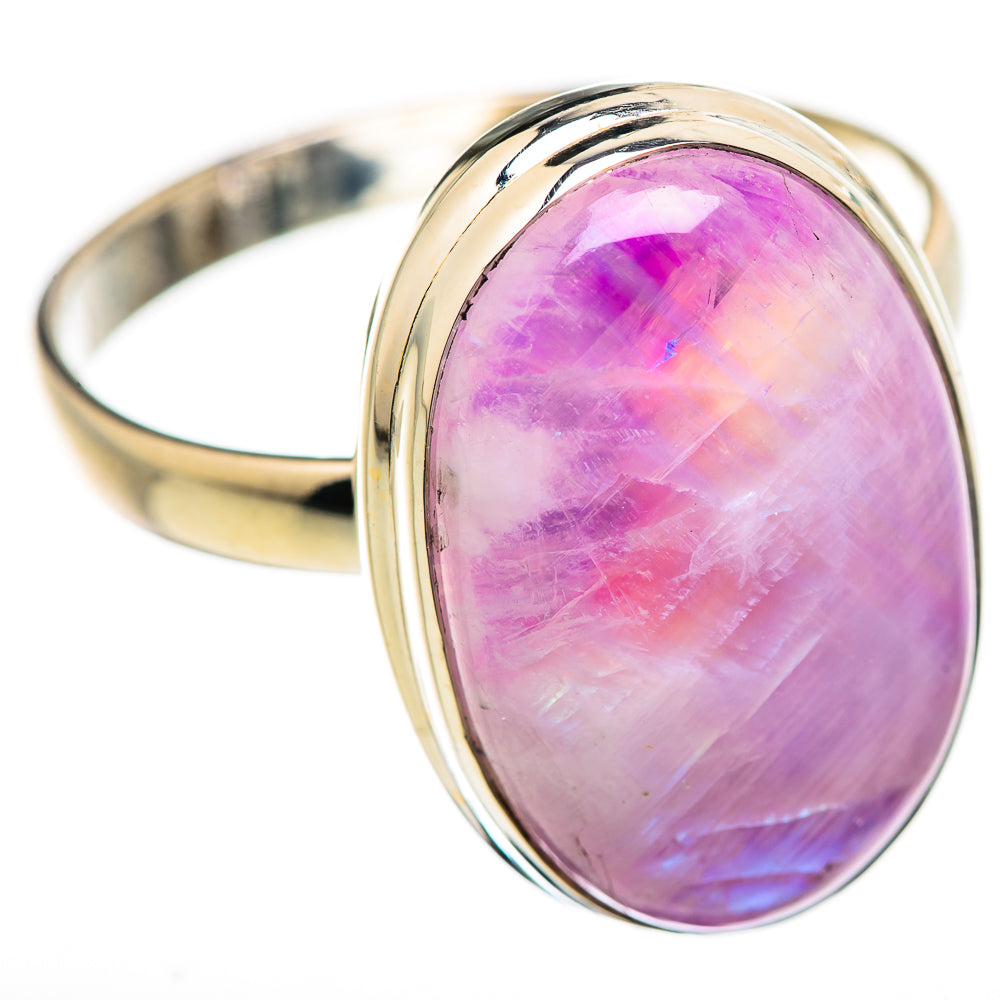 Pink Moonstone Rings handcrafted by Ana Silver Co - RING129931 - Photo 2