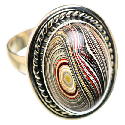 Fordite Rings handcrafted by Ana Silver Co - RING129942 - Photo 2