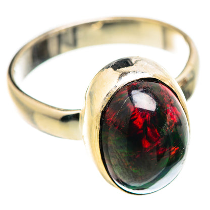 Black Opal Rings handcrafted by Ana Silver Co - RING129945 - Photo 2