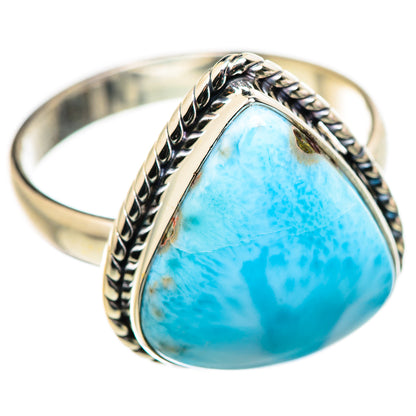 Larimar Rings handcrafted by Ana Silver Co - RING129947 - Photo 2