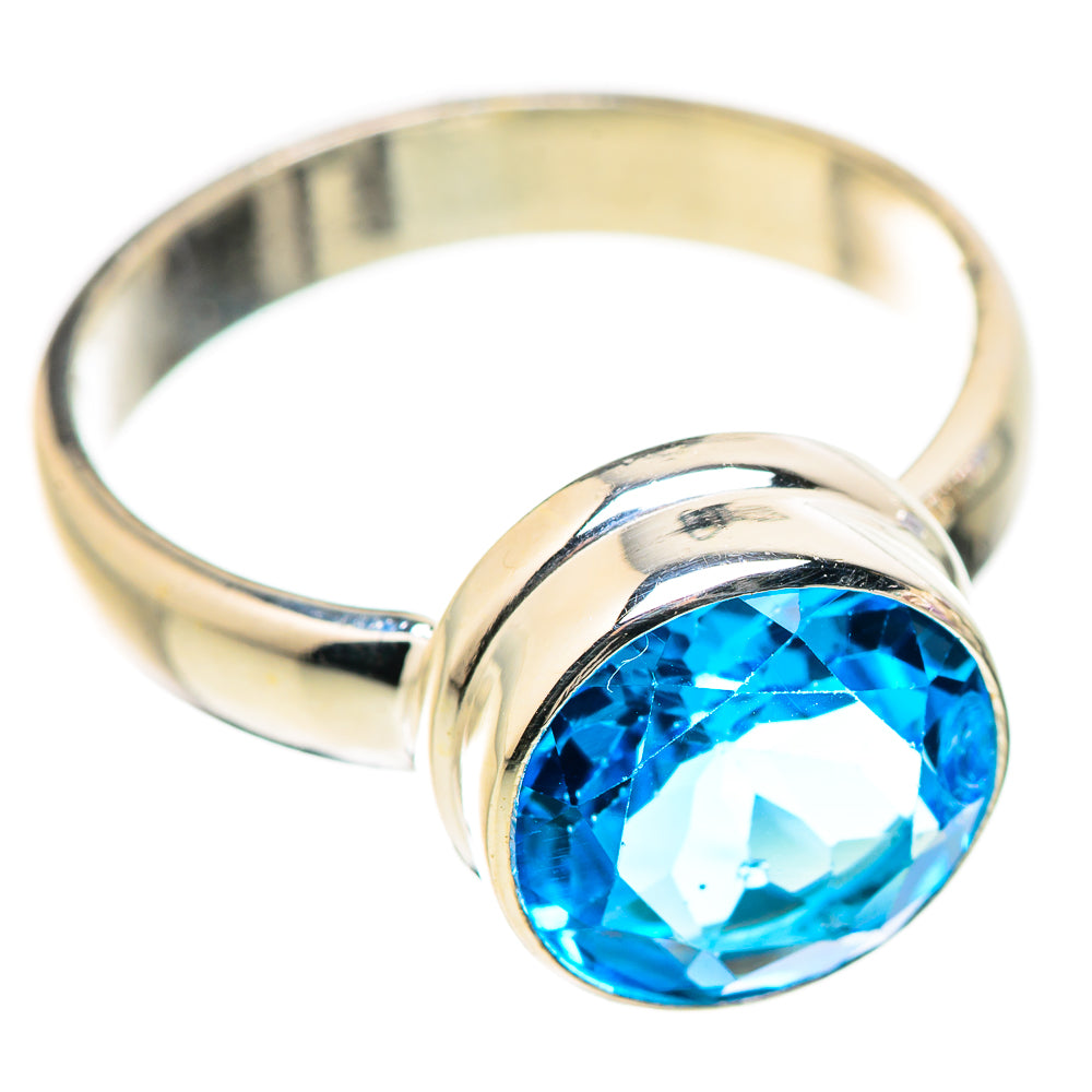 Blue Topaz Rings handcrafted by Ana Silver Co - RING129948 - Photo 2