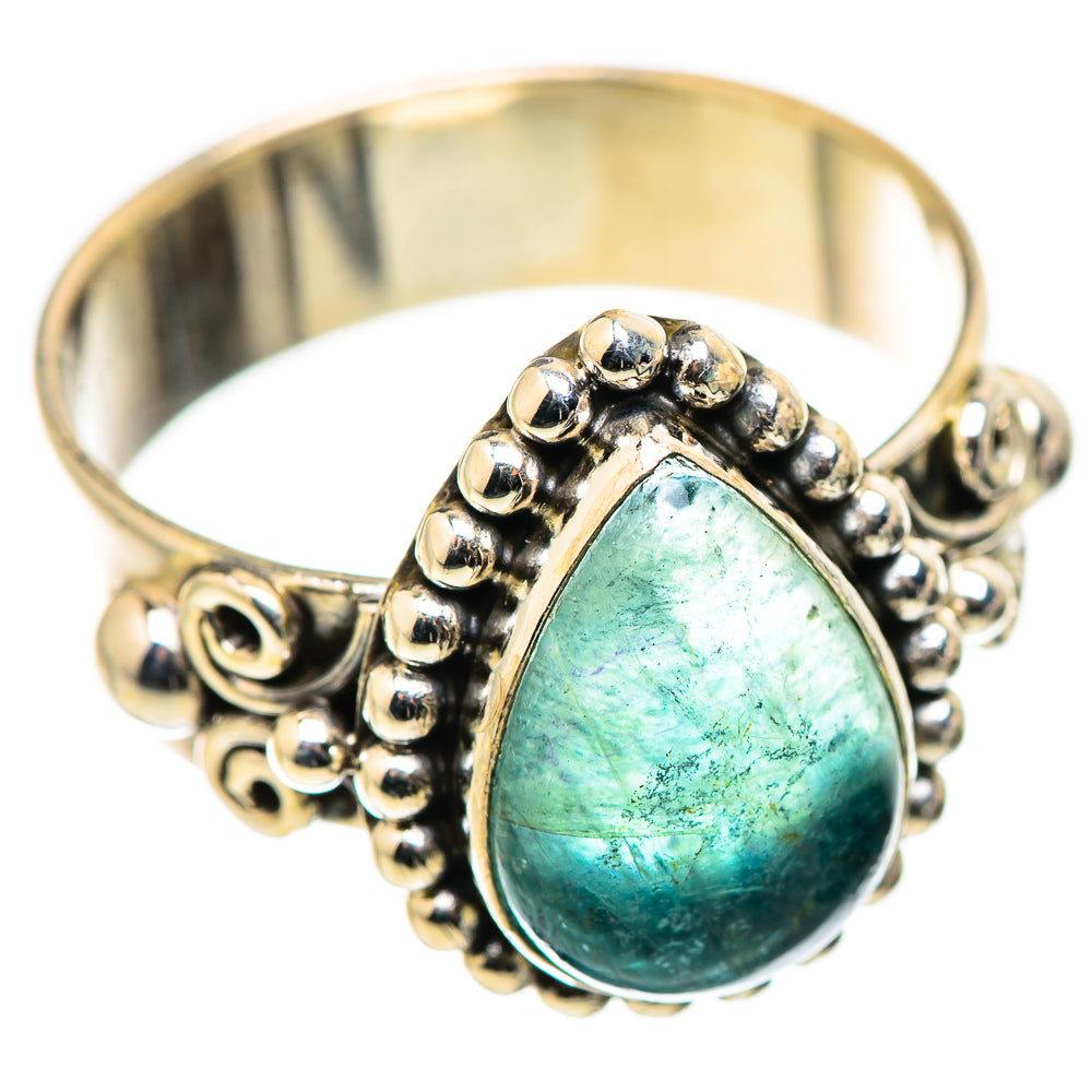 Blue Fluorite Rings handcrafted by Ana Silver Co - RING129949 - Photo 2