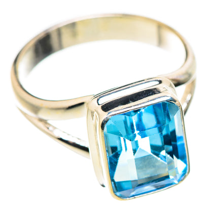 Blue Topaz Rings handcrafted by Ana Silver Co - RING129950 - Photo 2