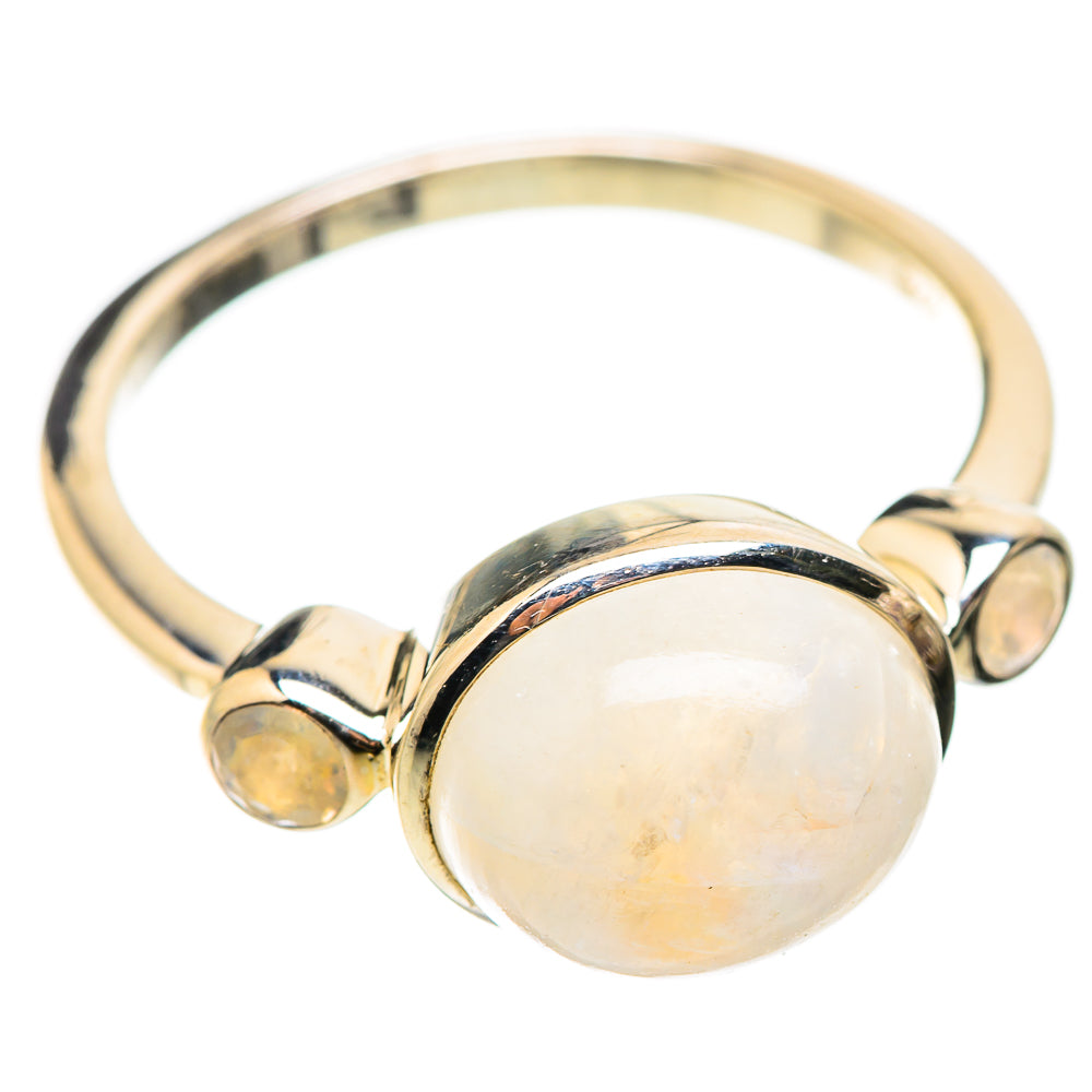 Rainbow Moonstone Rings handcrafted by Ana Silver Co - RING129962 - Photo 2
