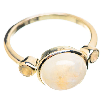 Rainbow Moonstone Rings handcrafted by Ana Silver Co - RING129962 - Photo 2