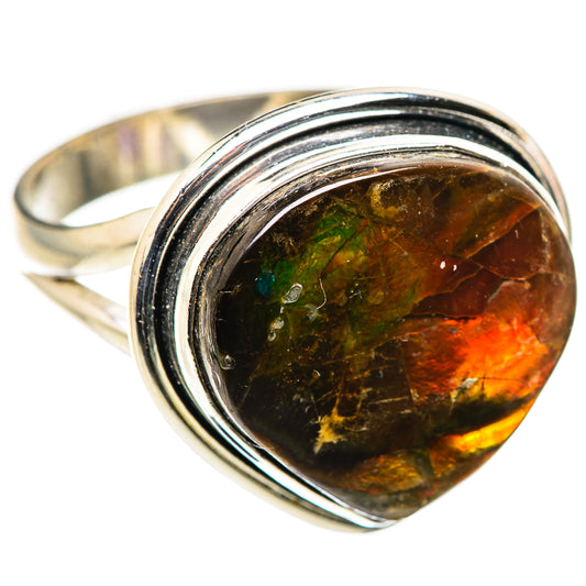 Ammolite Rings handcrafted by Ana Silver Co - RING129966 - Photo 2
