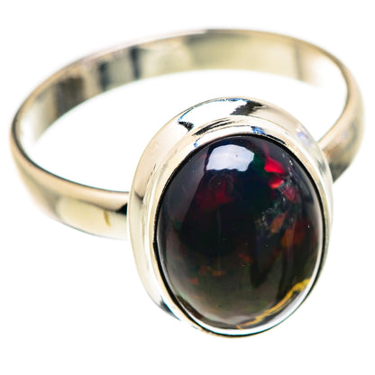 Black Opal Rings handcrafted by Ana Silver Co - RING129971 - Photo 2