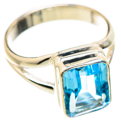 Blue Topaz Rings handcrafted by Ana Silver Co - RING129976 - Photo 2
